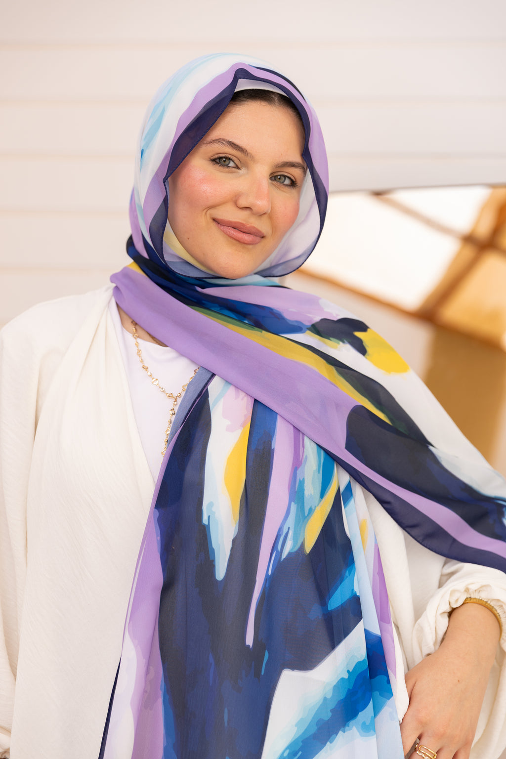 Lilac Wave —     Lilac tones. Dreamy waves. Premium Turkish chiffon