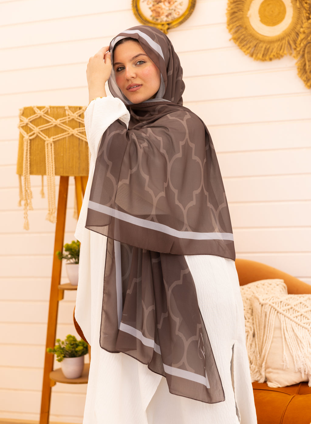 Arabesque  —      Where art meets elegance — soft Turkish chiffon with a touch of timeless charm.