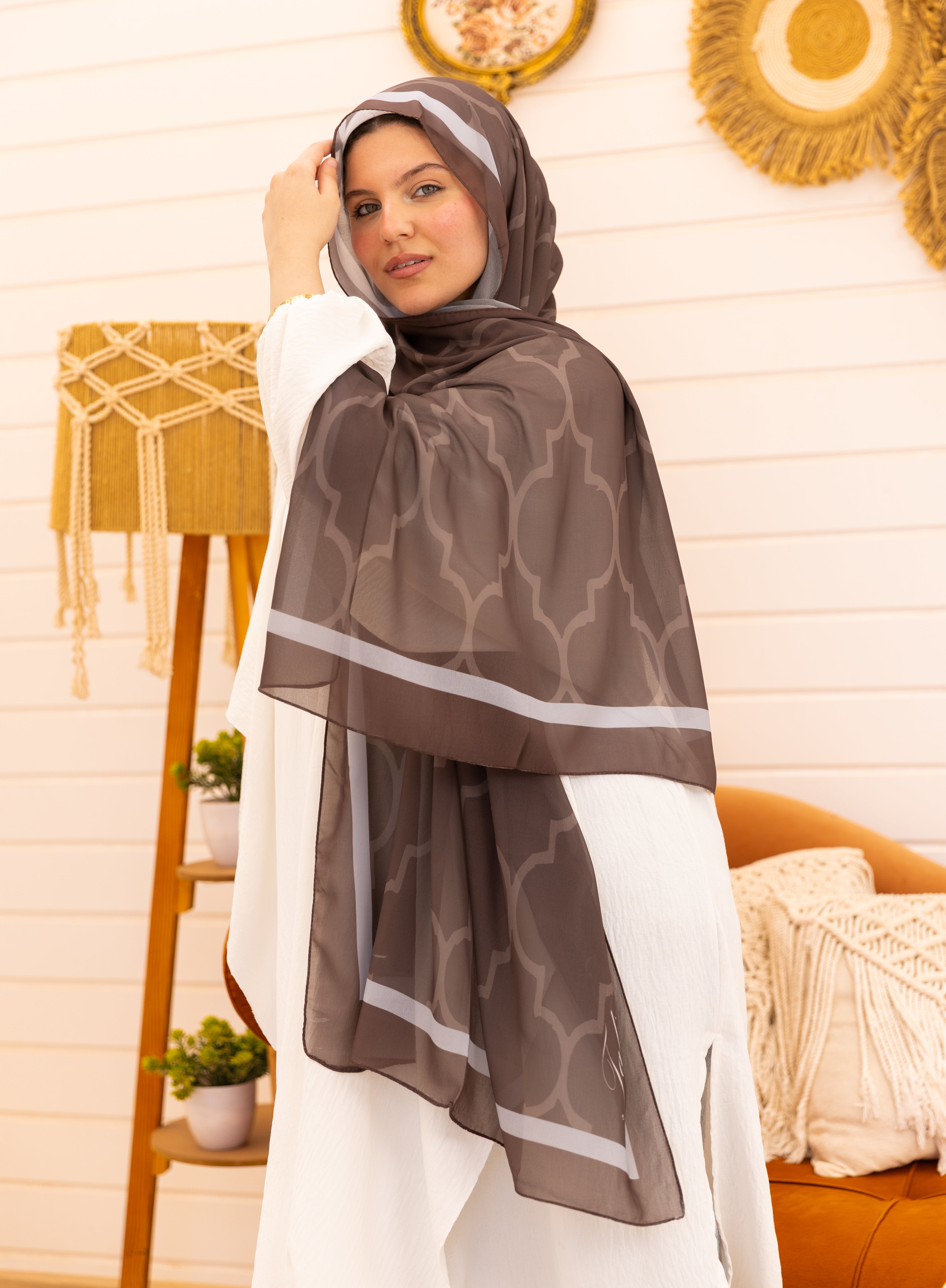 Arabesque  —      Where art meets elegance — soft Turkish chiffon with a touch of timeless charm.