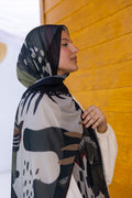 Graphite —     Graphic mood. Premium Turkish chiffon. Effortless statement