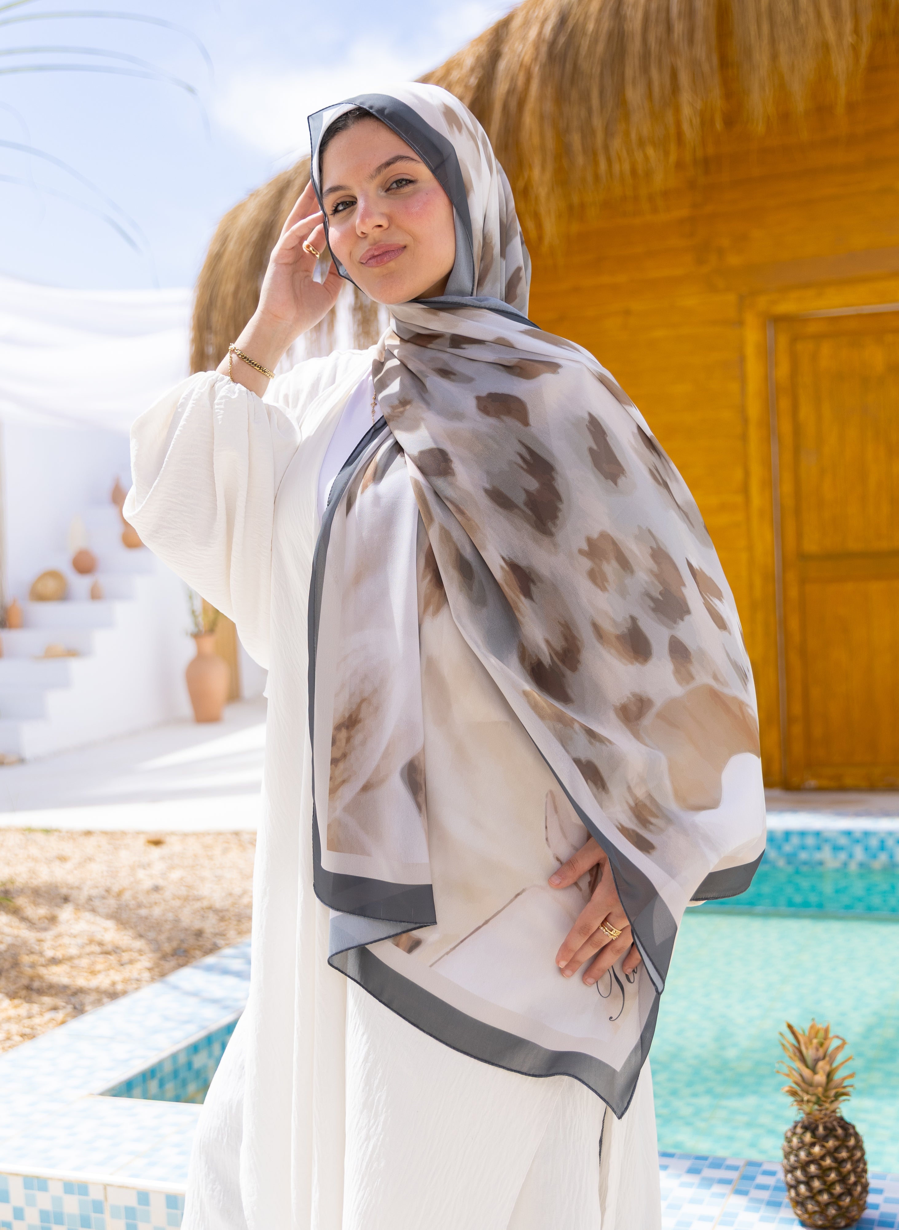 Soft Safari —     Soft neutrals, wild inspiration, and premium Turkish chiffon for a naturally chic look.