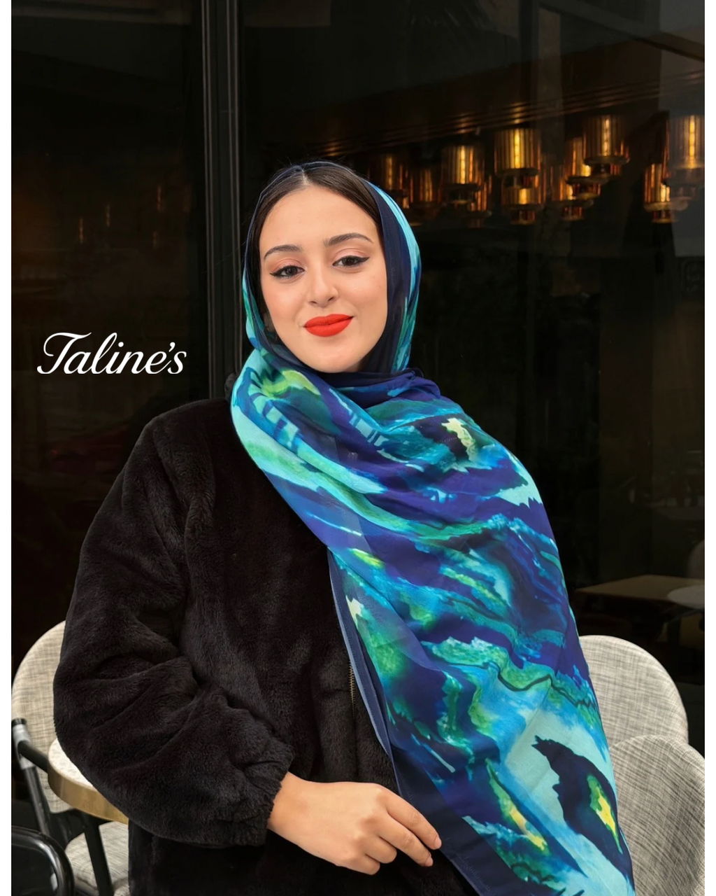 Sapphire – Premium Turkish Chiffon Scarf
