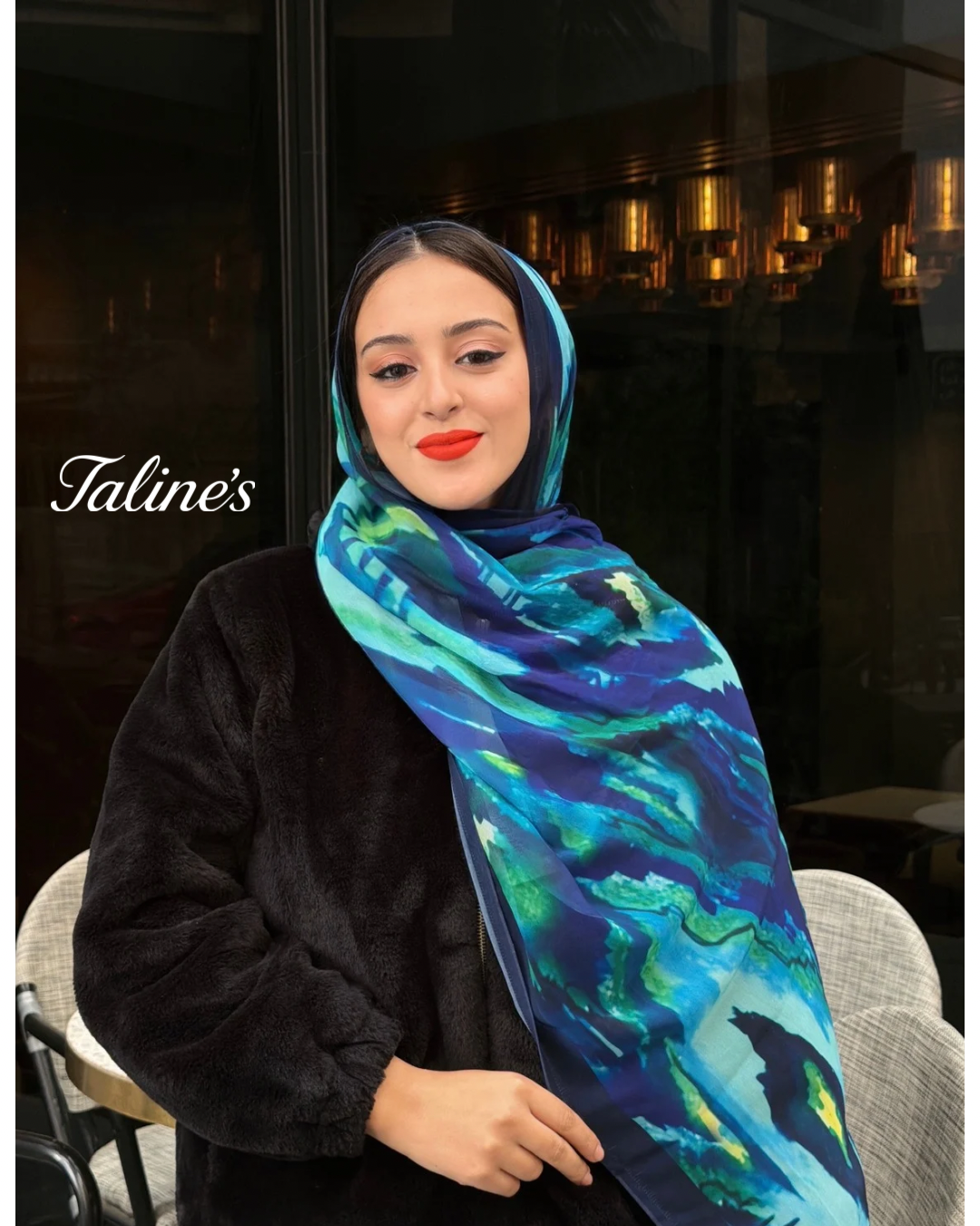 Sapphire – Premium Turkish Chiffon Scarf