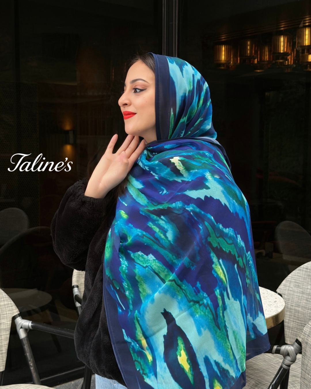 Sapphire – Premium Turkish Chiffon Scarf