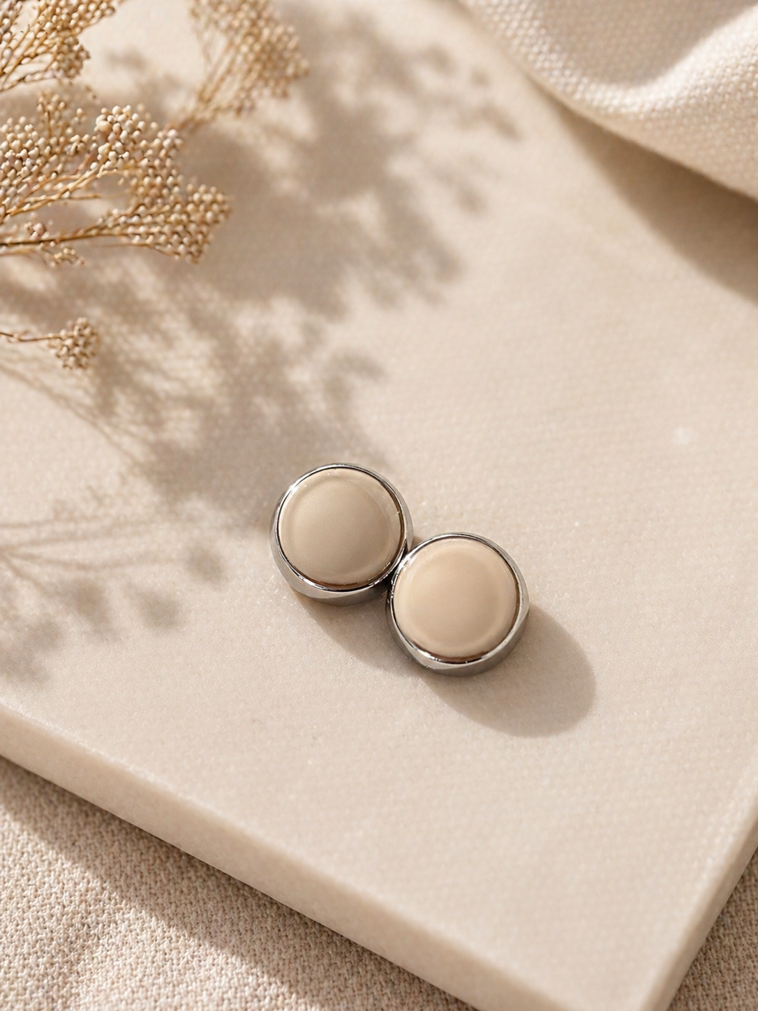 Magnetic Hijab Pin - Round Rose Gold
